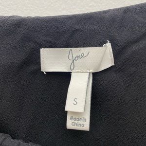 Joie One shoulder Black Velvet Dress